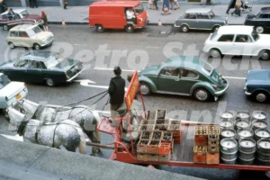 Horse & Cart beer delivery, Edinburgh 1971