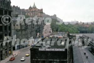 View from North Bridge, Edinburgh 1979