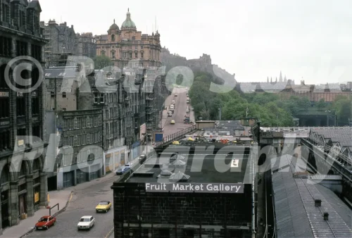 View from North Bridge, Edinburgh 1979