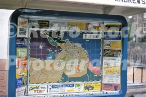 Map of St Andrews, Scotland 1973