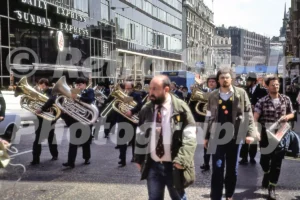 Miner's Protest, Fleet Street 1984 (7th June) - Vintage photo