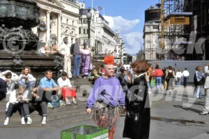 Piccadilly Circus, London 1989 - Vintage photo