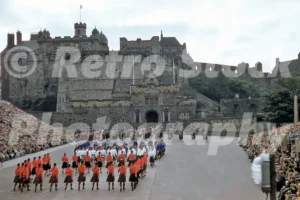 Royal Military Tattoo, Edinburgh Castle 1956 - Vintage photo