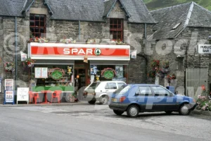 Spar shop, Ford Road, Blair Atholl 1993