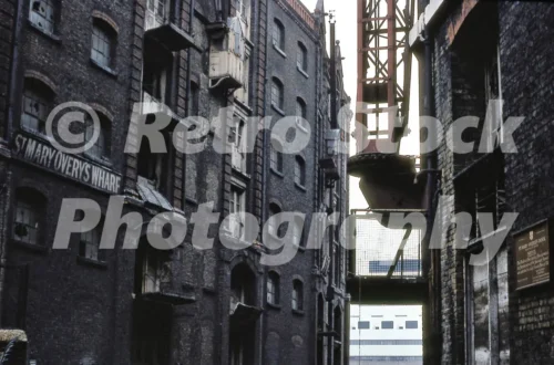 St Mary Overy's Wharf, River Thames 1976