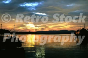 Sunset in Oban, Scotland 1973