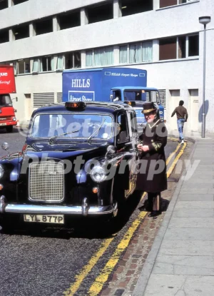 Taxi at Heathrow Airport 1977