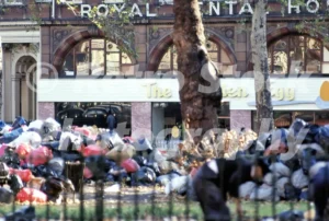 Dustmen's Strike, Leicester Square 1970
