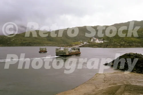 The Kylesku to Kylestrome ferry 1973