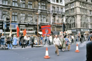 UCATT London March, Bridge Street 1982