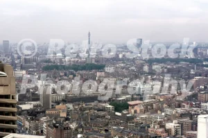 View from the Barbican, London 1975