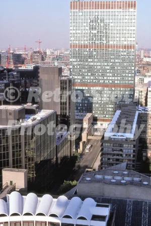 View from the Barbican, London 1990