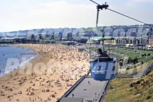 Butlins Chairlift, Barry Island 1968 - Vintage photo