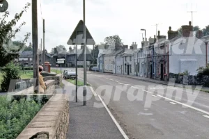 Brecon Road (A40), Glangrwyney 1975 - Vintage photo