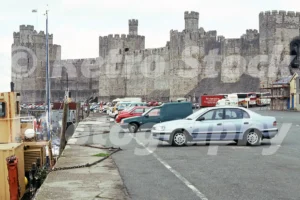 Caernarfon Castle, Wales 1988 - Vintage photo