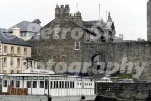 Floating Restaurant, Caernarfon 1984 - Vintage photo