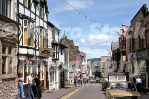 High Street, Conwy, Wales 1977 - Vintage photo