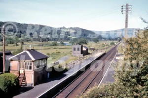 Llandderfel railway station, Wales 1964 - Vintage photo