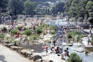 River Dee, Llangollen 1977