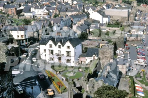 View from Conwy Castle, Wales 1986