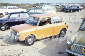 Austin Mini seen in the 1970s