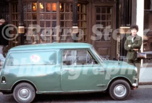 Austin Mini van seen in 1976