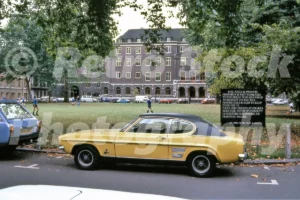 Ford Capri in Dean's Yard 1982
