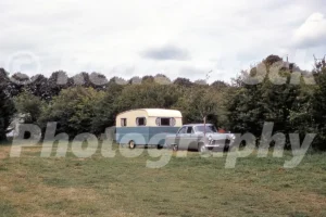 Ford Consul and caravan 1960