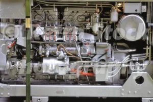 Gardner bus engine seen in 1981