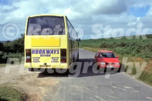 Hookways coach and VW Polo 1990s