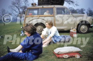 Morris Traveller seen in the 1960s