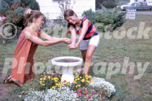 Birdbath Fun - Cape May, New Jersey 1960s