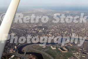 Aerial view of Boston, Massachusetts 1974