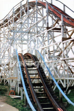 Cyclone coaster, Pleasureland, Southport 1990