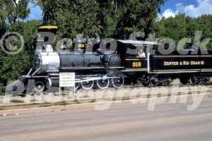 Denver & Rio Grande 2-8-0 # 315, Durango, Colorado 1955