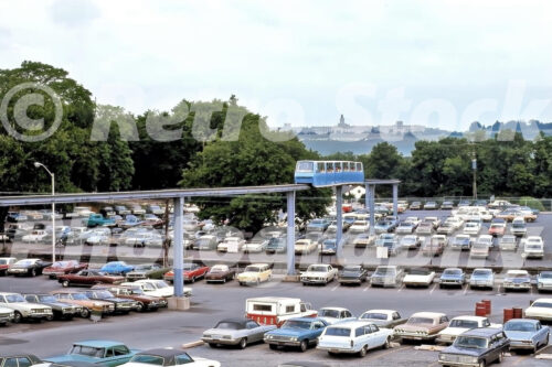 Monorail & parking lot, Hersheypark 1971