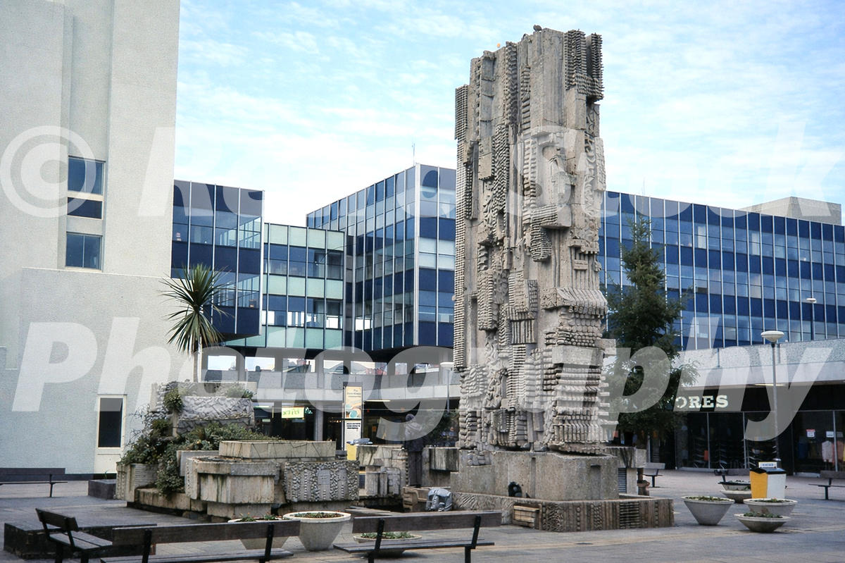 Spirit of Brighton sculpture at the Churchill Centre in Brighton, 1970s