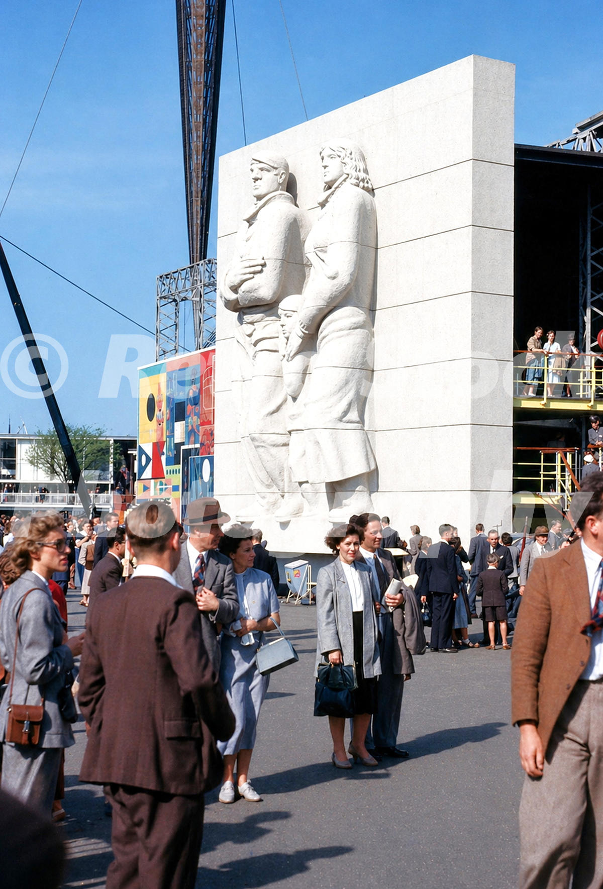 the-islanders-festival-of-britain-london-1951_55239671710_o Vintage 1950s colour photo of The Islanders by Siegfried Charoux at the Festival of Britain on the South Bank in London.